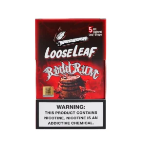 TRIPPIE REDD RUM LOOSELEAF WRAPS (40 COUNT) - Loose Leaf Wraps