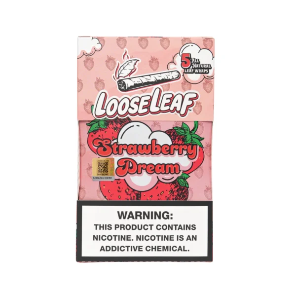 STRAWBERRY DREAM LOOSELEAF WRAPS (40 COUNT) - Loose Leaf Wraps