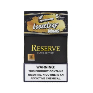 RESERVE BLACK EDITION LOOSELEAF MINIS (40 COUNT) - Loose Leaf Wraps